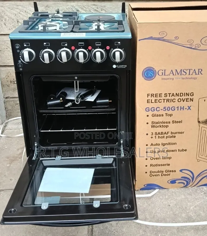 🔥🔥Glamstar Black 50×55 Standing 3+1 Cooker@
