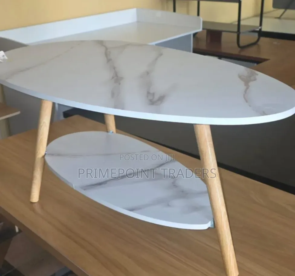 Executive MDF Marble Coffee Table – Elegant & Modern Design