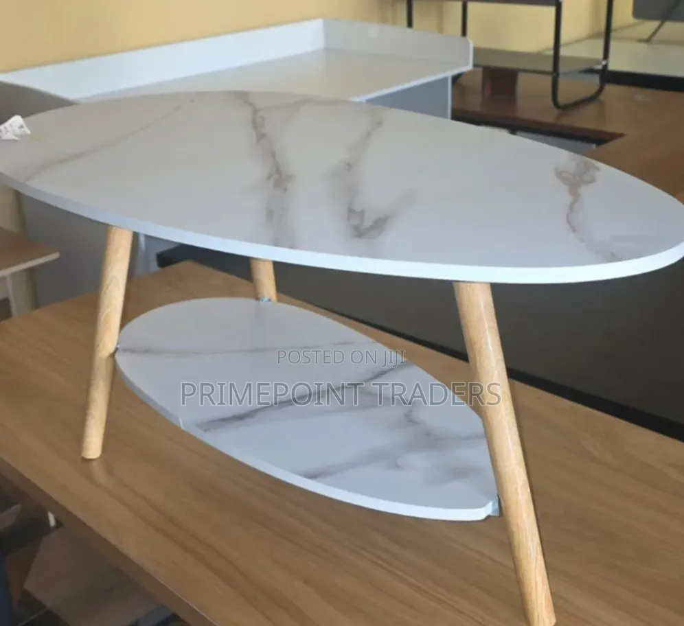 Executive MDF Marble Coffee Table – Elegant & Modern Design