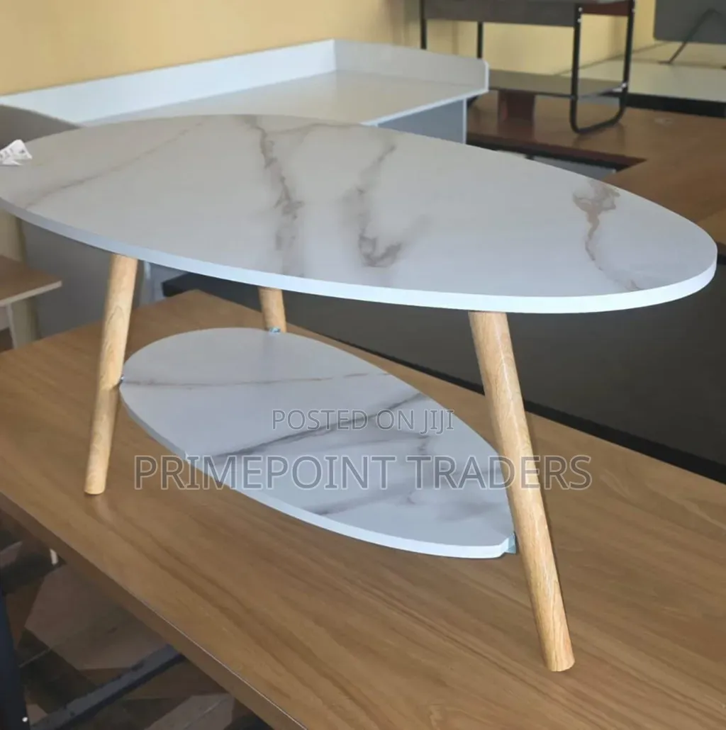Modern Marble-Look MDF Coffee & Bedside Table – Chic & Practical