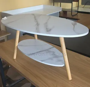 Modern Marble-Look MDF Coffee & Bedside Table – Chic & Practical