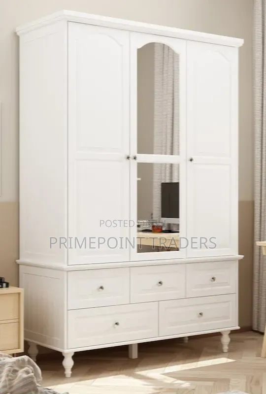 Executive Wooden Wardrobe – Fully Assembled & Elegant Design