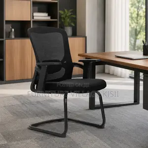 Office Chair ; Chrome Adjustable Arms Chair