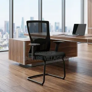 Office Chair ; Chrome Adjustable Arms Chair