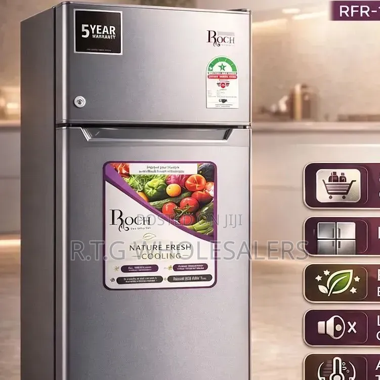 90 Litres Roch Double Door RFR-115 Dt-1 Refrigerator @