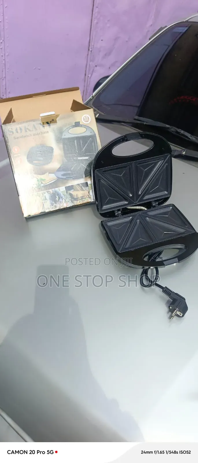 Sokany 2-Slice Nonstick Sandwich Maker