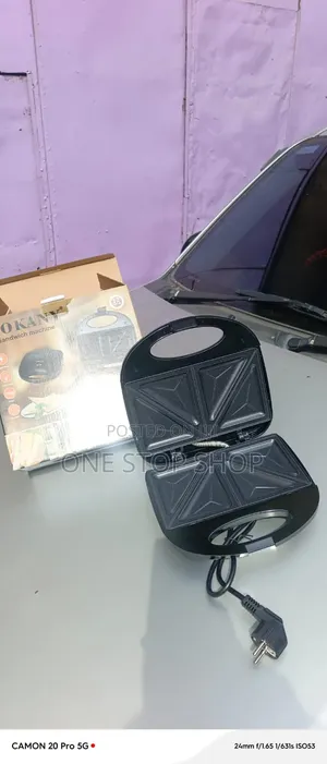 Sokany 2-Slice Sandwich Maker With Cool Touch Exterior Housing
