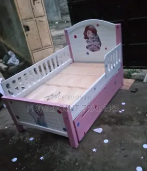 3×6 Children’s Cot Bed – Side Rail & Underbed Storage Cabinet