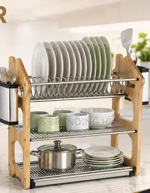 3 Layer Heavy Duty Dish Rack (AO