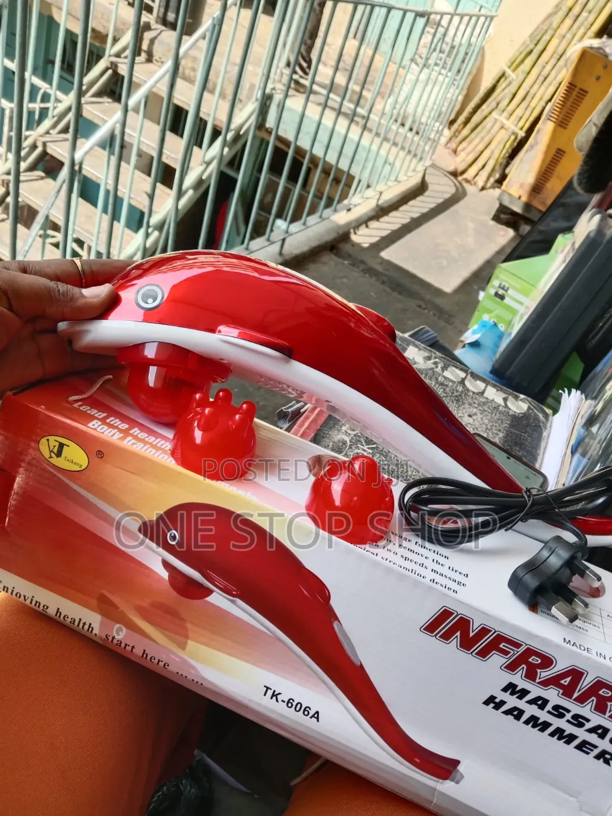Infrared Dolphin Massager With Interchangeable Massage Head