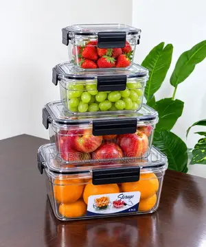 4 in 1 Transparent Airtight Pantry Boxes