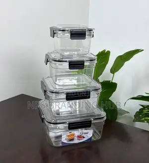 4 in 1 Transparent Airtight Pantry Boxes