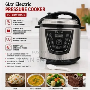 Signature Electric Digital Pressure Cooker 6Litres..