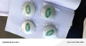 4pcs Land Rover Wheel Centre Hub Caps With Green& Silver Brand Logo
