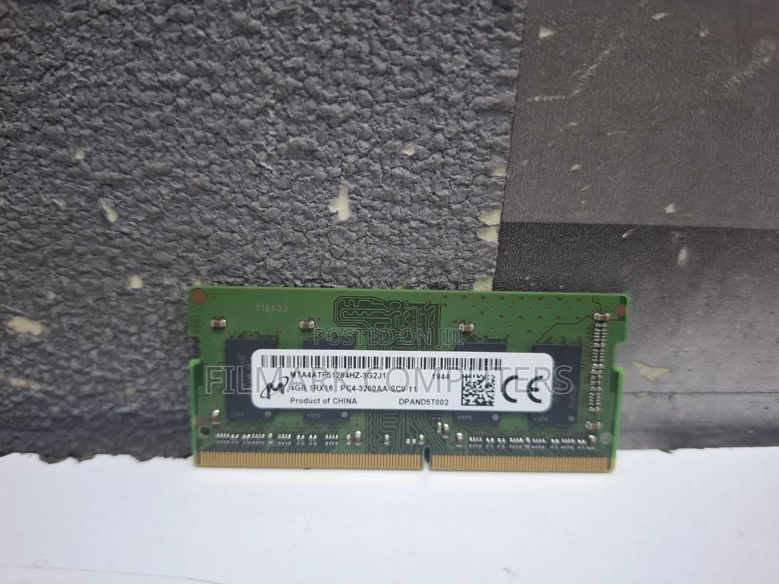 Micron 4GB 1Rx16 PC4-3200AA-SC0-11 MEMORY/RAM for Laptop