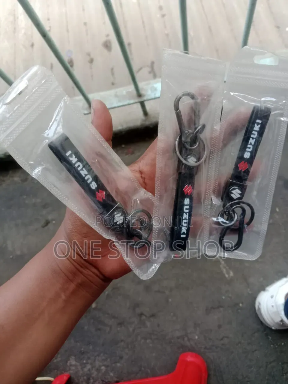 Suzuki Branded Strap Keychain With Metal Carabineer-Style Snap Hook