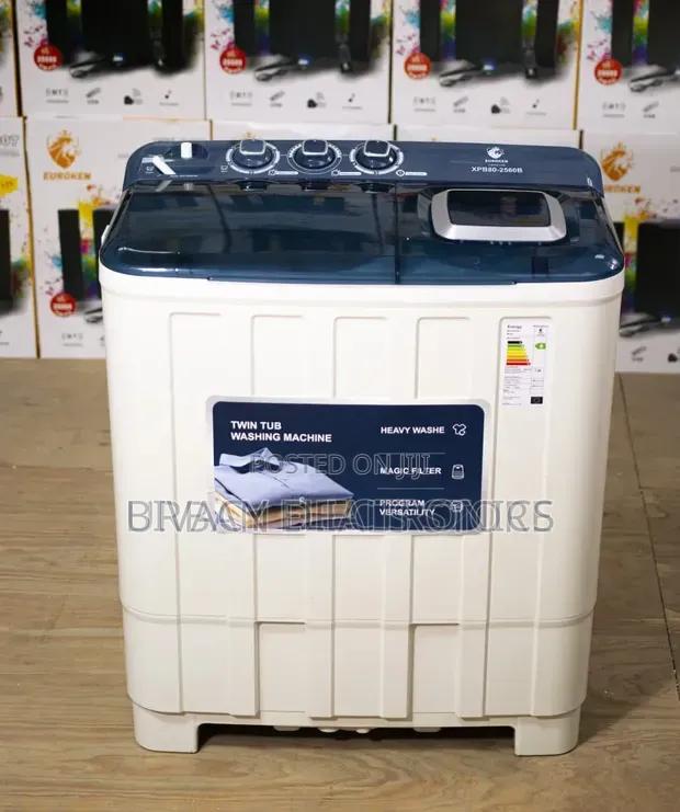 8kg Euroken Twin Tub Washing Machine