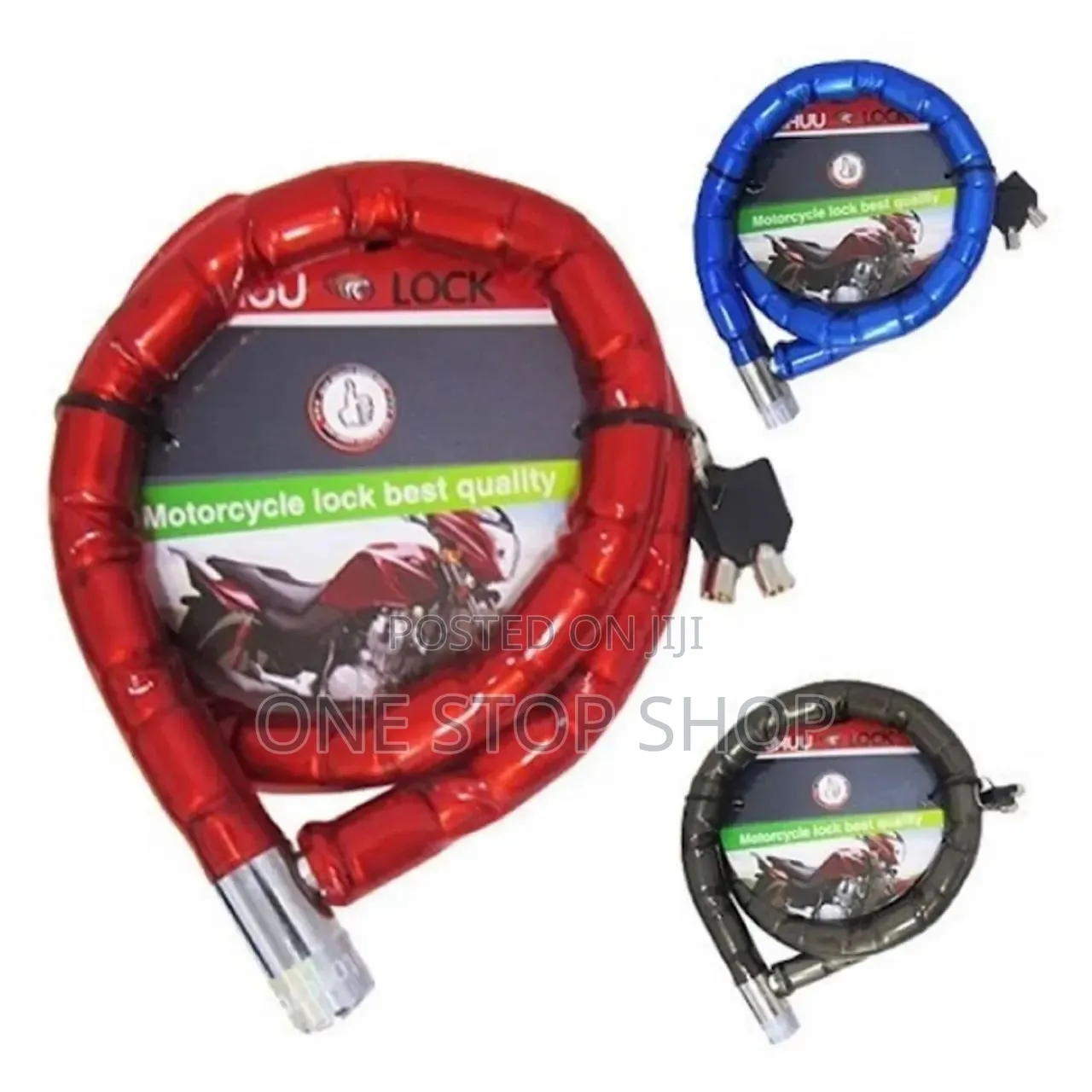 Bike Lock With Braided Steelcable Core Protected by Overlapping Roller