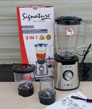 New 3 in 1 Signature Blender With Grinder Jar