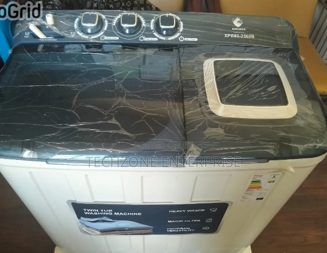 8kg Euroken  Twin Tub Washing Machine, Top Loader ,,