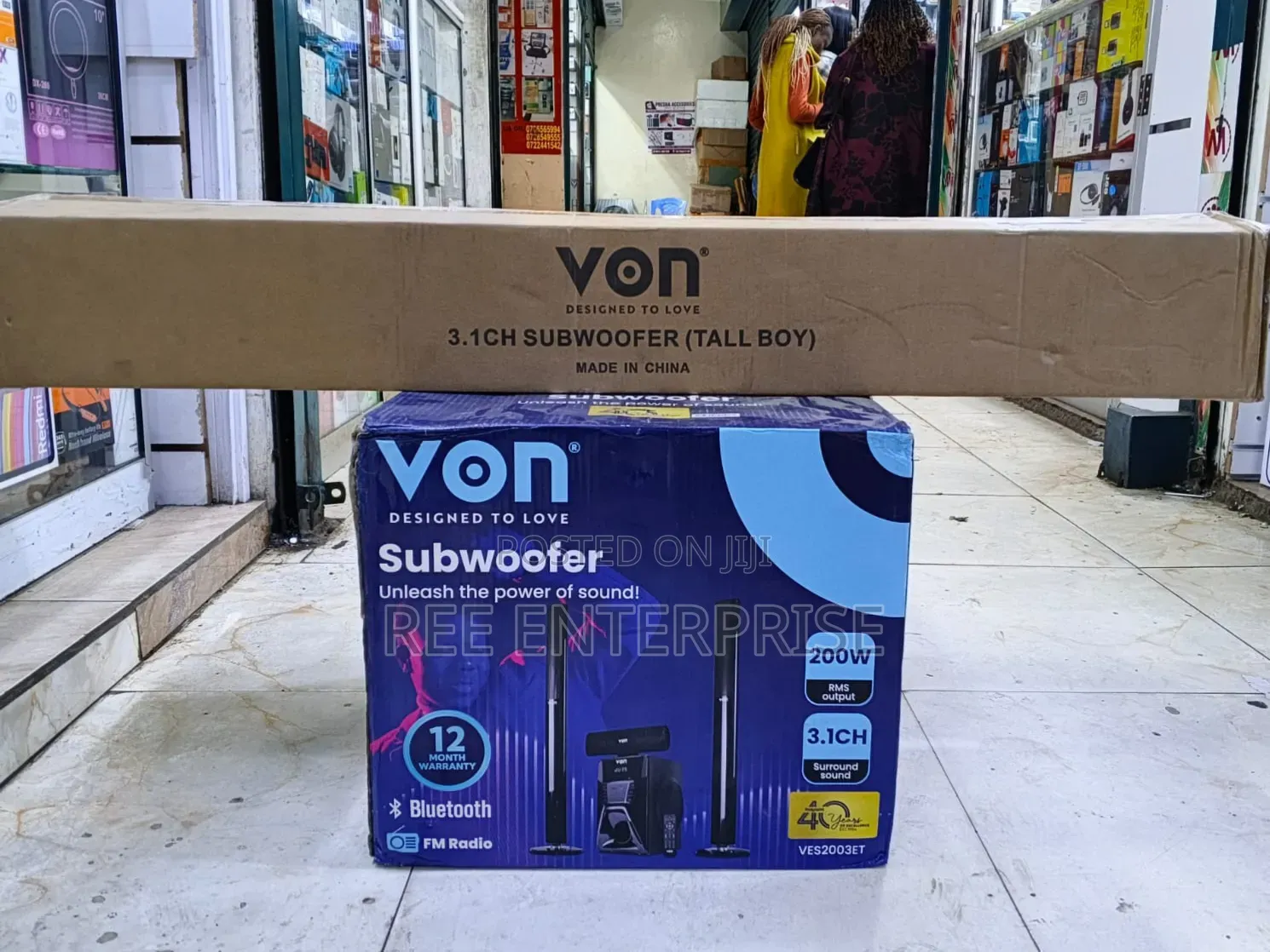 Von VES2003ET 3.1CH Tallboys Home Theatre System