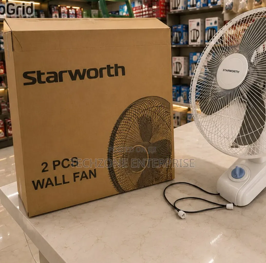 Starworth 16inches Wall Fan With Warranty,,