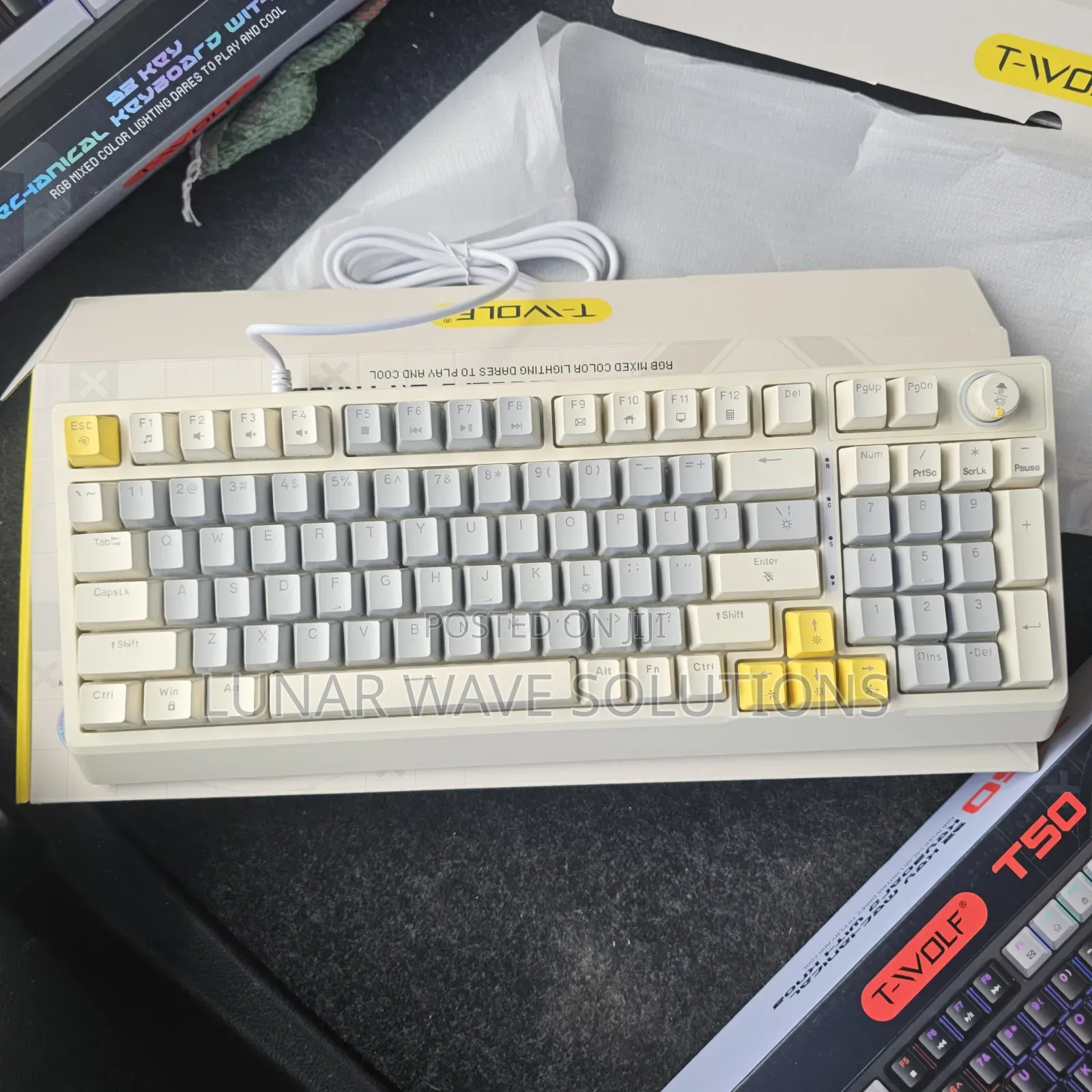 98 Key Mechanical Keyboard With Knob for Gaming and Studio