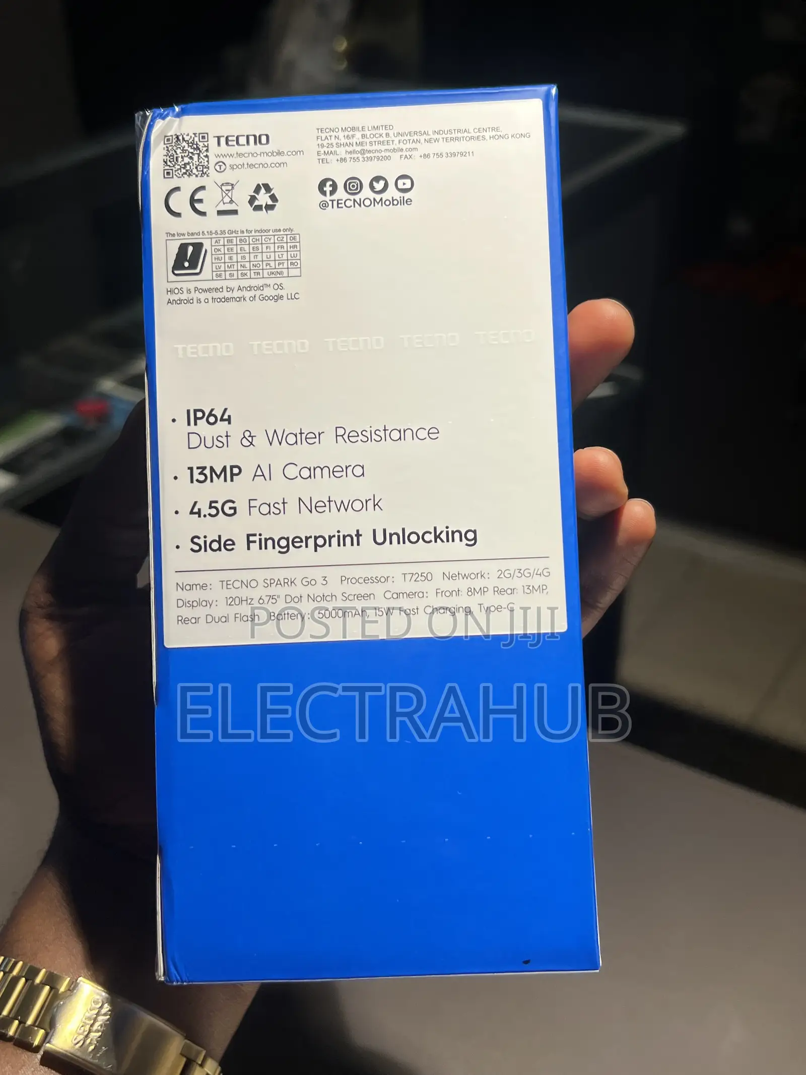 New Tecno Spark Go 3 64 GB Black