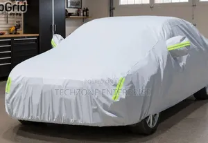 High-Quality Universal Grey Car Cover With Fleece on the Inside Part ,