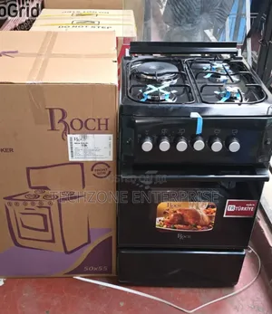 Turkey Roch Black 50*55cm Standing 3G+1E Cooker & Electric Oven,,
