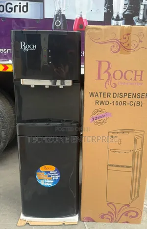 Roch 3 Taps Water Dispenser With Compressor, Black ,,