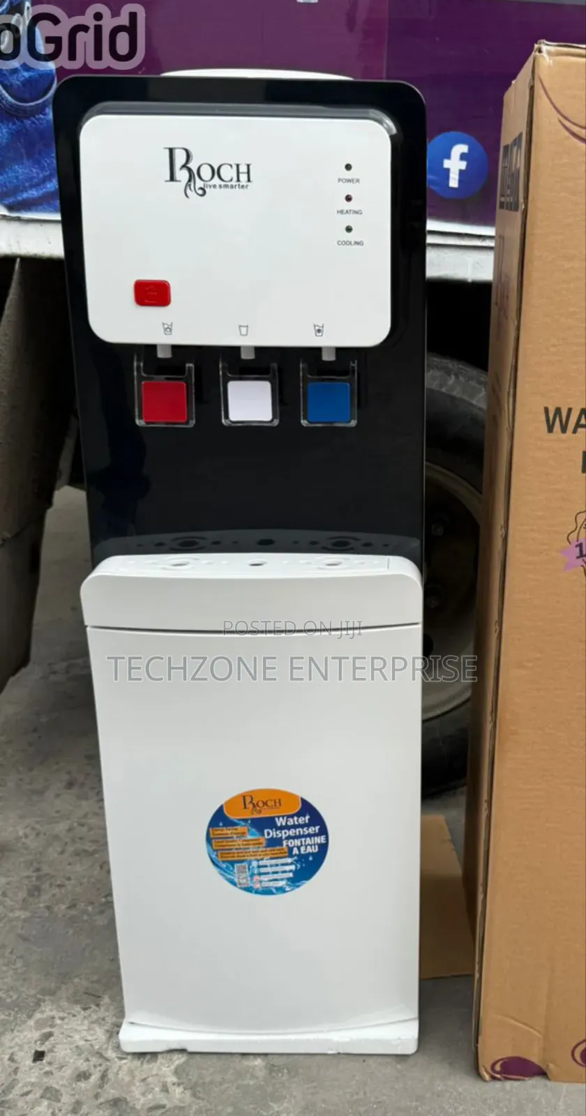 Roch (Rwd-60r-C) 3 Taps Water Dispenser With Compressor ,,