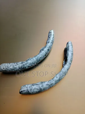 2gray Marble Pattern Snap on Steering Wheel Grip Covers