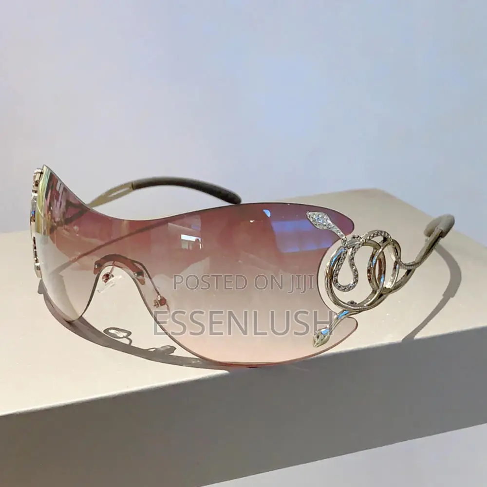 Y2K Snake Shield Sunglasses