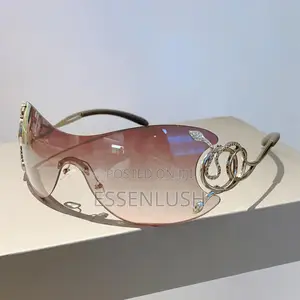 Y2K Snake Shield Sunglasses