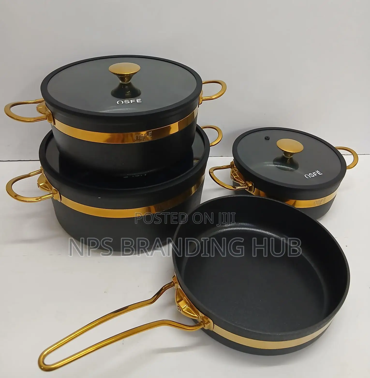 7PCS SET High Quality Nonstick Granite)AO