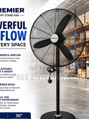 30 Inches Premier  Adjustable Tilt and Height Standing Fan