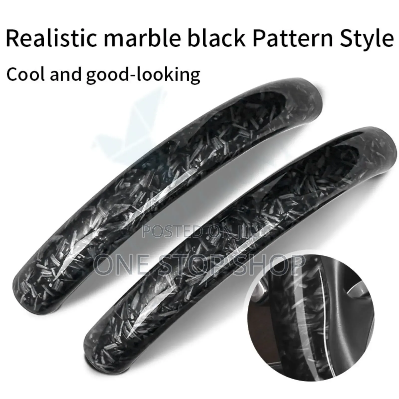 Unique Decorative Pattern Designed 2pc Style Steering Wheel Cover