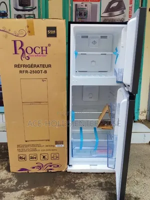 197 Litres Roch Fridge - RFR-250-dt-b Double Door NO FROST