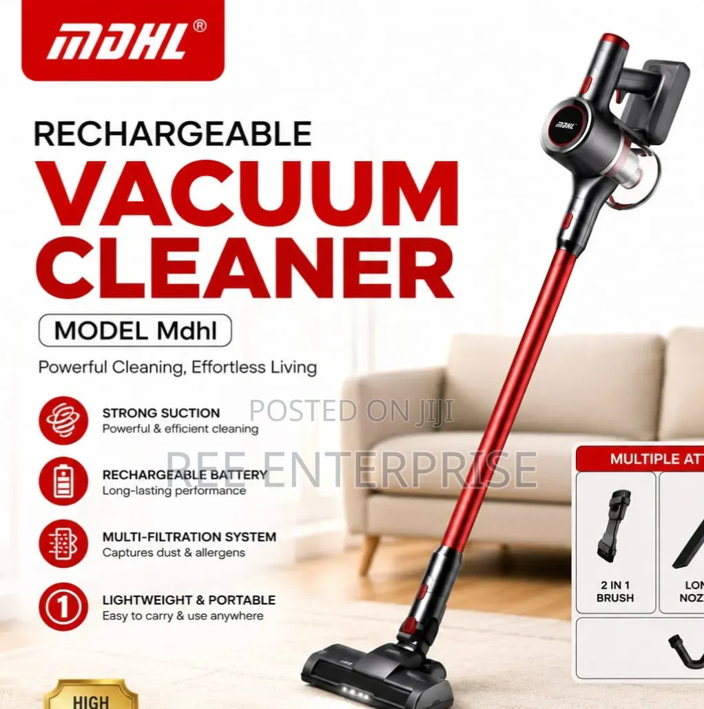 Rechargeable Vacuum Cleaner With Powerful Suction Power