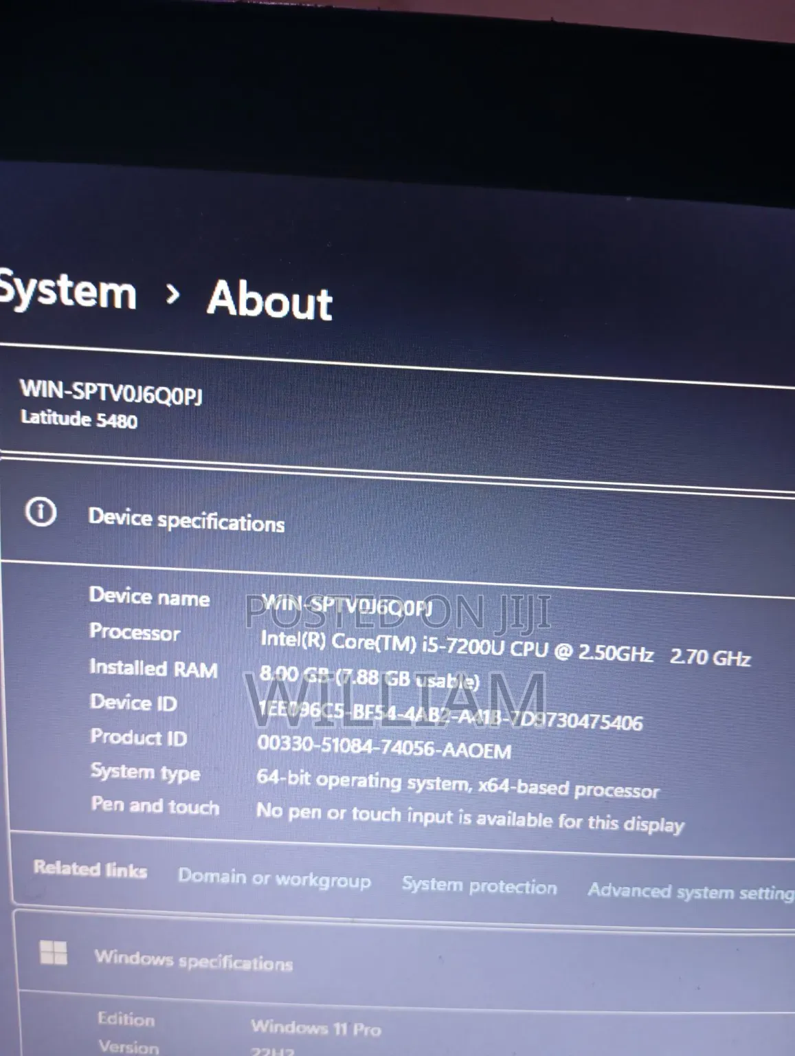 Laptop Dell Latitude 5480 8GB Intel Core i5 SSD 256GB