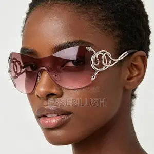 Y2K Snake Shield Sunglasses