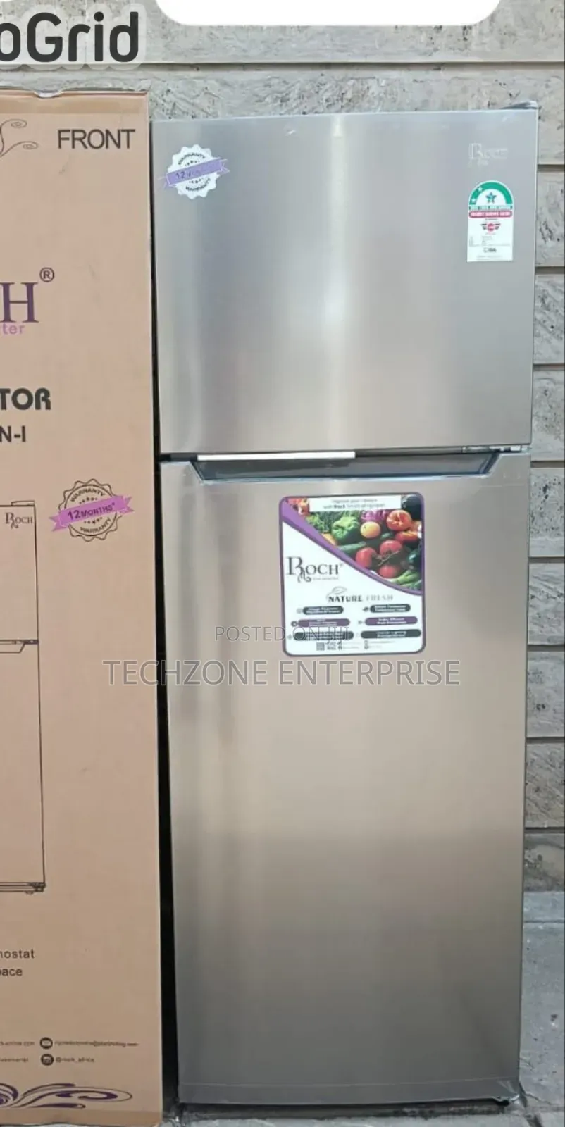 Roch RFR-435-DT-I 2 Door No Frost (348 Litres ) Refrigerator,,