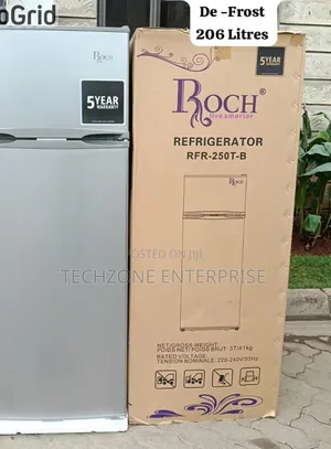 Roch (RFR-250-T-B) Double Door 206 Litres Refrigerator,,