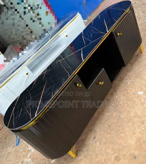 6FT Executive TV Stand With Marble Sheet Top