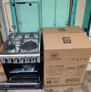 Smartpro Standing Gas Cooker 50*50 - 3+1 Electric Oven