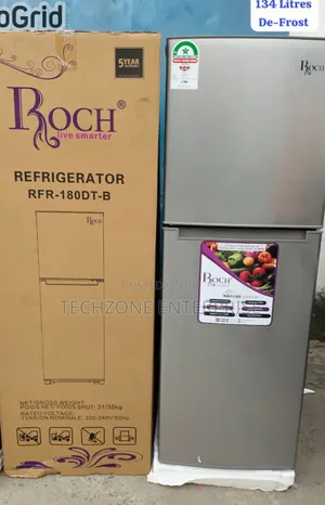 Roch (RFR-180-DT-B 2) Door 134 Litres Fridge With Warranty,,