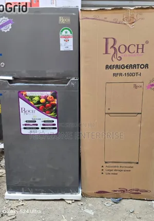 Roch 150dt Double Door Refrigerator With Large Storage Space,,