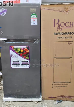 Roch 150dt Double Door Refrigerator With Large Storage Space,,