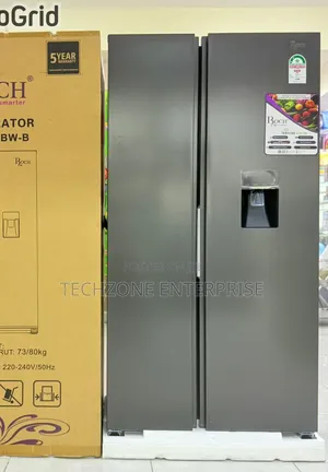 Roch Side by Side 439L (RFR-540SBW-B) Refrigerator With Dispenser ,,